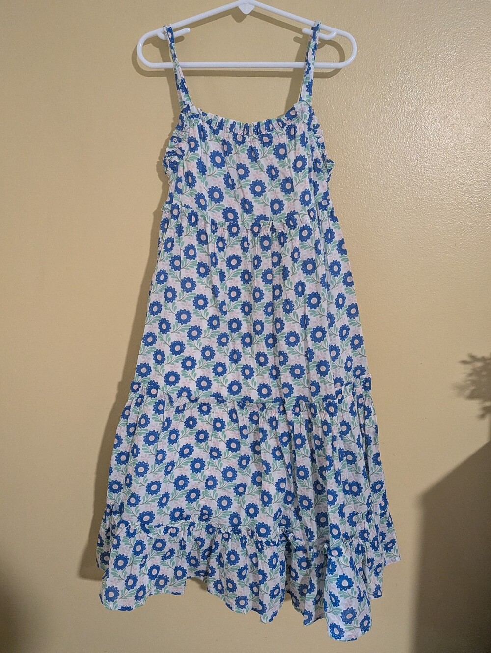 Mini Boden Blue Floral Sundress 9-10